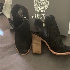 Vince Camuto open toe bootie